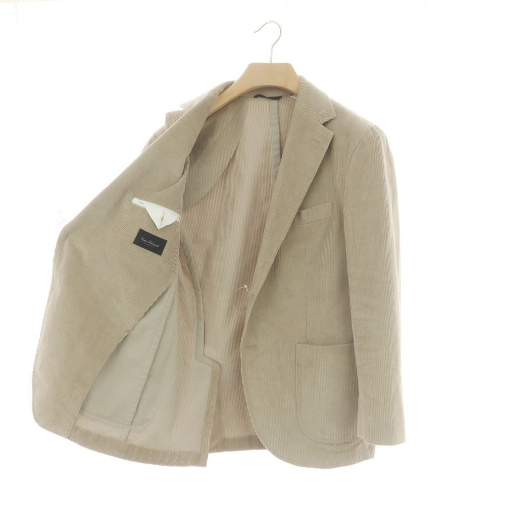 【中古】エリコフォルミコラ ERRICO FORMICOLA ストレッチコーデュロイ カジュアルジャケット ベージュ【 48 】【 状態ランクC 】【 メンズ 】