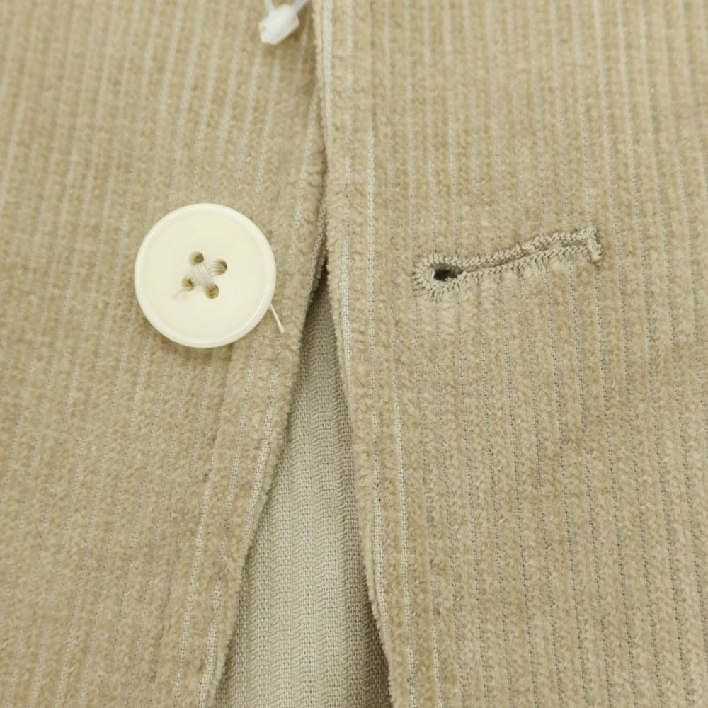 【中古】エリコフォルミコラ ERRICO FORMICOLA ストレッチコーデュロイ カジュアルジャケット ベージュ【 48 】【 状態ランクC 】【 メンズ 】