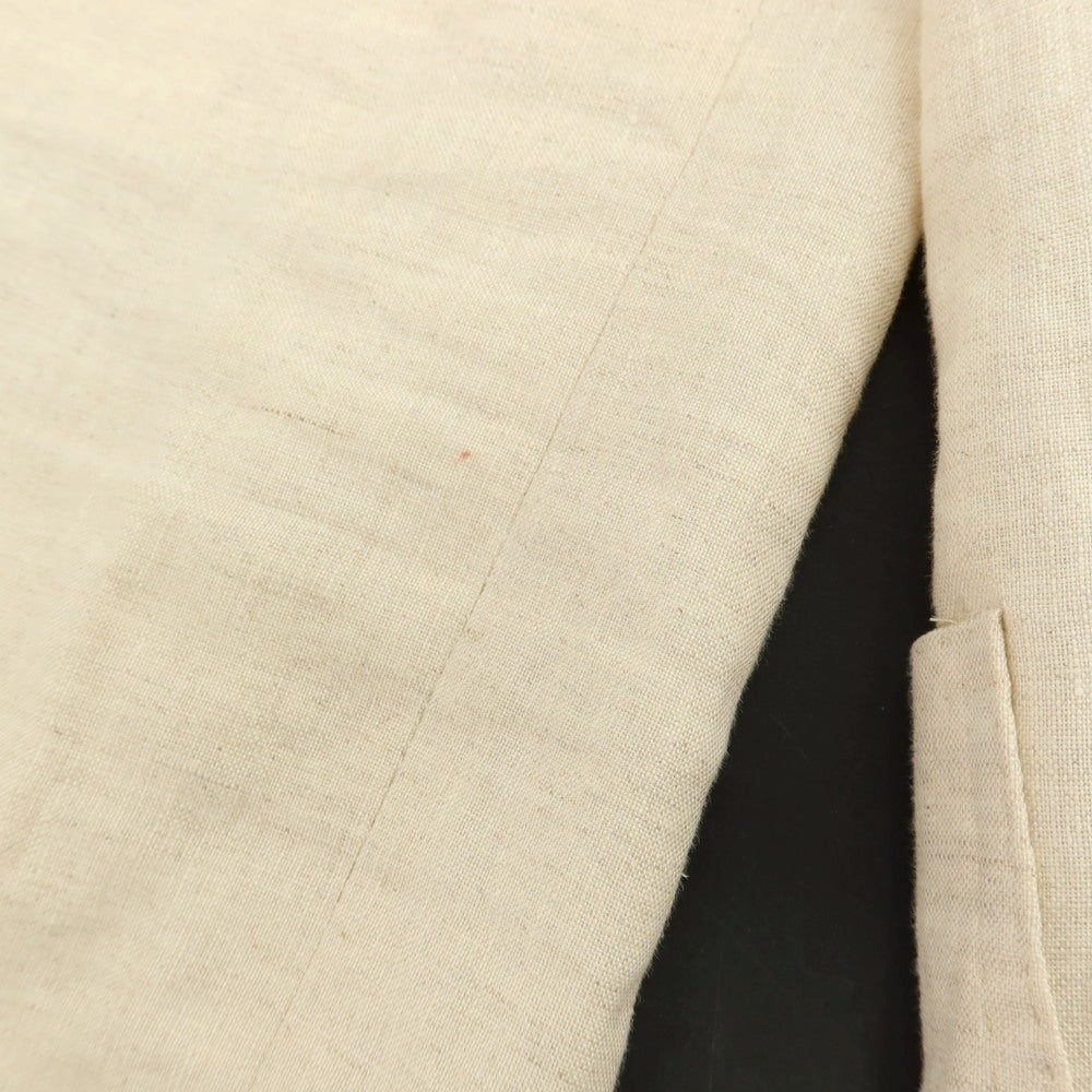 【中古】エリコフォルミコラ ERRICO FORMICOLA リネン 3B カジュアルジャケット オフホワイト【 48 】【 状態ランクC 】【 メンズ 】