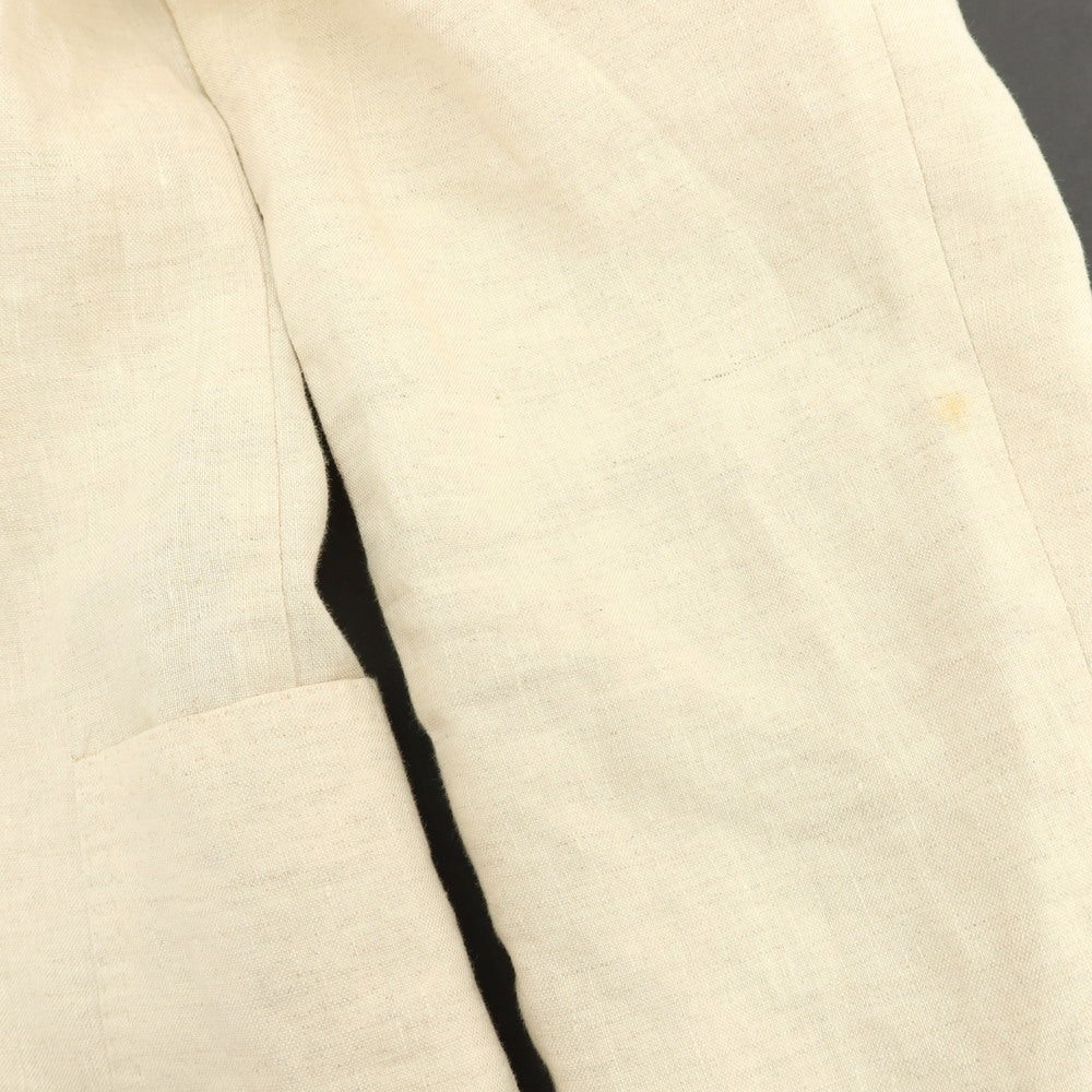 【中古】エリコフォルミコラ ERRICO FORMICOLA リネン 3B カジュアルジャケット オフホワイト【 48 】【 状態ランクC 】【 メンズ 】