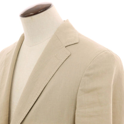 【中古】エリコフォルミコラ ERRICO FORMICOLA リネン 3B カジュアルジャケット ベージュ【 50 】【 状態ランクC 】【 メンズ 】