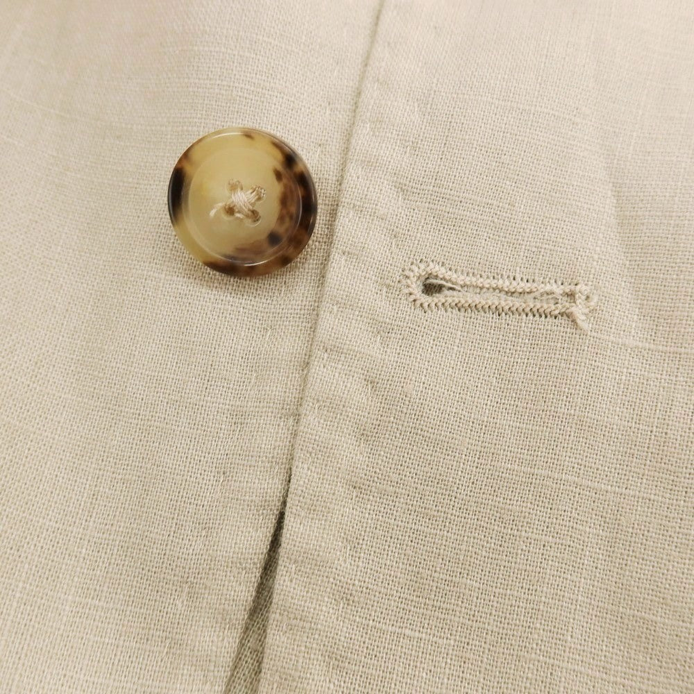 【中古】エリコフォルミコラ ERRICO FORMICOLA リネン 3B カジュアルジャケット ベージュ【 50 】【 状態ランクC 】【 メンズ 】