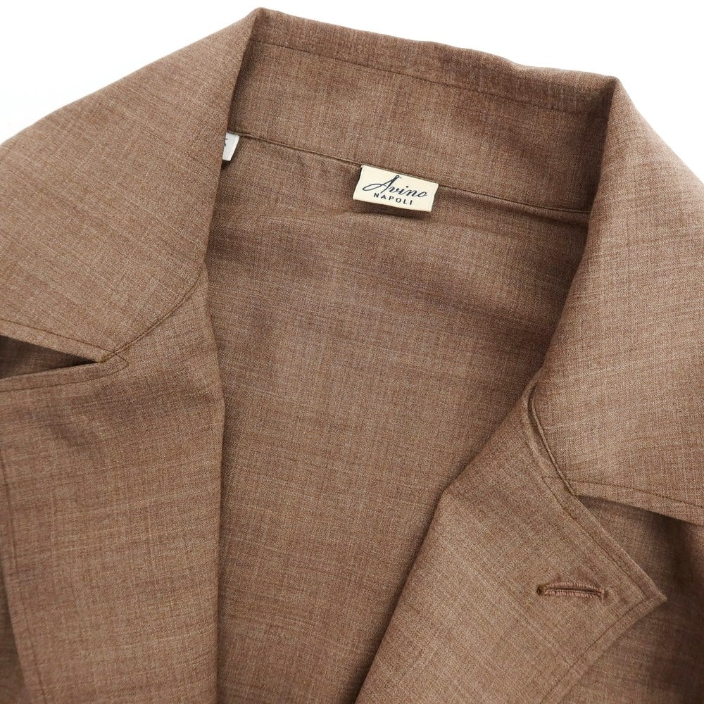【中古】アヴィーノ AVINO ウール ジャケット ブルゾン ブラウン【 46 】【 状態ランクC 】【 メンズ 】