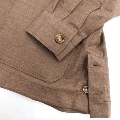 【中古】アヴィーノ AVINO ウール ジャケット ブルゾン ブラウン【 46 】【 状態ランクC 】【 メンズ 】