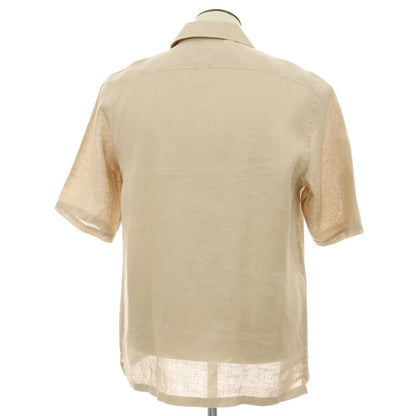 【中古】オリアン ORIAN ヘンプ 半袖シャツ ベージュ【サイズXL】【 状態ランクB 】【 メンズ 】