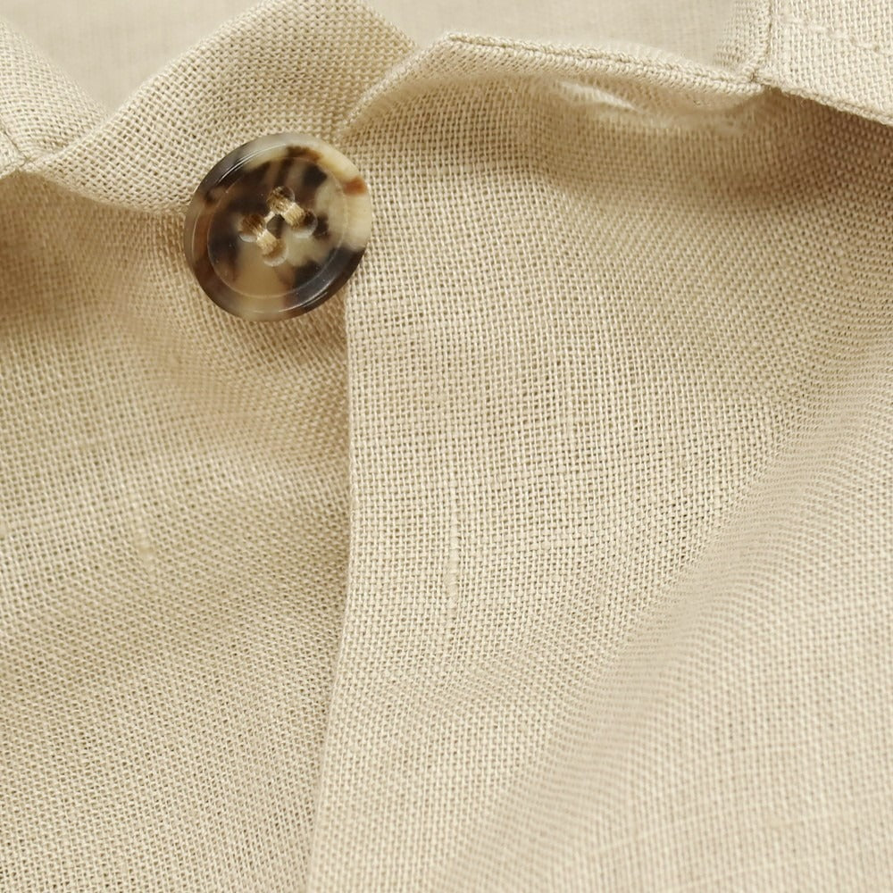 【中古】オリアン ORIAN ヘンプ 半袖シャツ ベージュ【サイズXL】【 状態ランクB 】【 メンズ 】