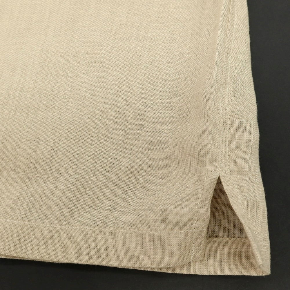 【中古】オリアン ORIAN ヘンプ 半袖シャツ ベージュ【サイズXL】【 状態ランクB 】【 メンズ 】