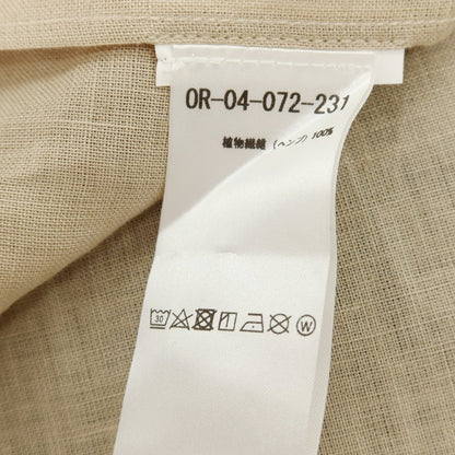 【中古】オリアン ORIAN ヘンプ 半袖シャツ ベージュ【サイズXL】【 状態ランクB 】【 メンズ 】