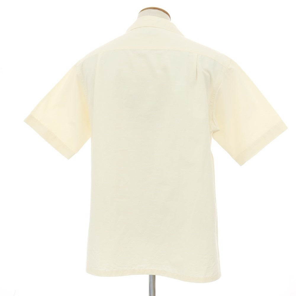 【中古】アボンタージ A VONTADE コットンリネン オープンカラー 半袖シャツ オフホワイト【サイズM】【 状態ランクB 】【 メンズ 】