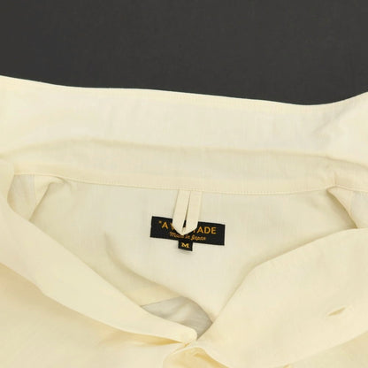 【中古】アボンタージ A VONTADE コットンリネン オープンカラー 半袖シャツ オフホワイト【サイズM】【 状態ランクB 】【 メンズ 】