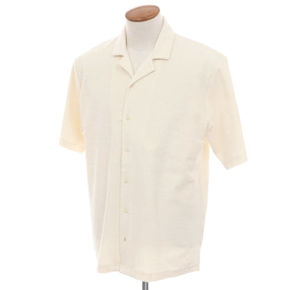 【中古】サンスペル SUNSPEL コットンパイル オープンカラー 半袖シャツ アイボリー【サイズM】【 状態ランクB 】【 メンズ 】