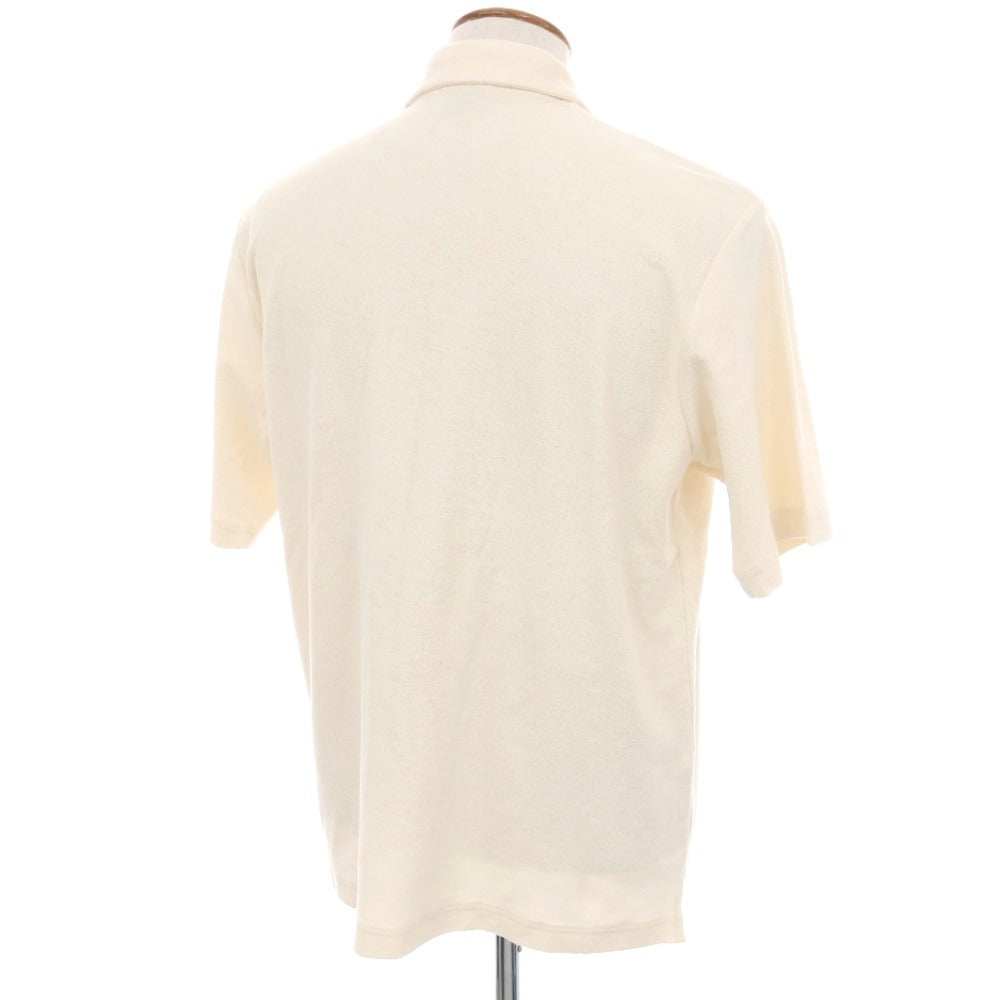 【中古】サンスペル SUNSPEL コットンパイル オープンカラー 半袖シャツ アイボリー【サイズM】【 状態ランクB 】【 メンズ 】