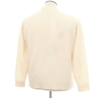 【中古】フィリッポ デ ローレンティス FILIPPO DE LAURENTIIS ウールカシミヤ カーディガン アイボリー【 50 】【 状態ランクC 】【 メンズ 】