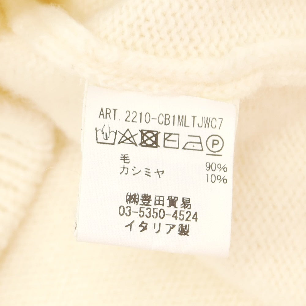 【中古】フィリッポ デ ローレンティス FILIPPO DE LAURENTIIS ウールカシミヤ カーディガン アイボリー【 50 】【 状態ランクC 】【 メンズ 】