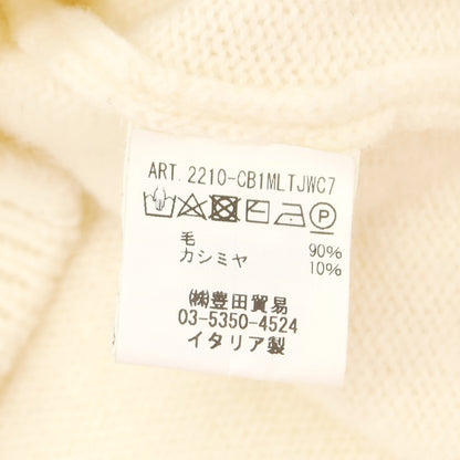 【中古】フィリッポ デ ローレンティス FILIPPO DE LAURENTIIS ウールカシミヤ カーディガン アイボリー【 50 】【 状態ランクC 】【 メンズ 】