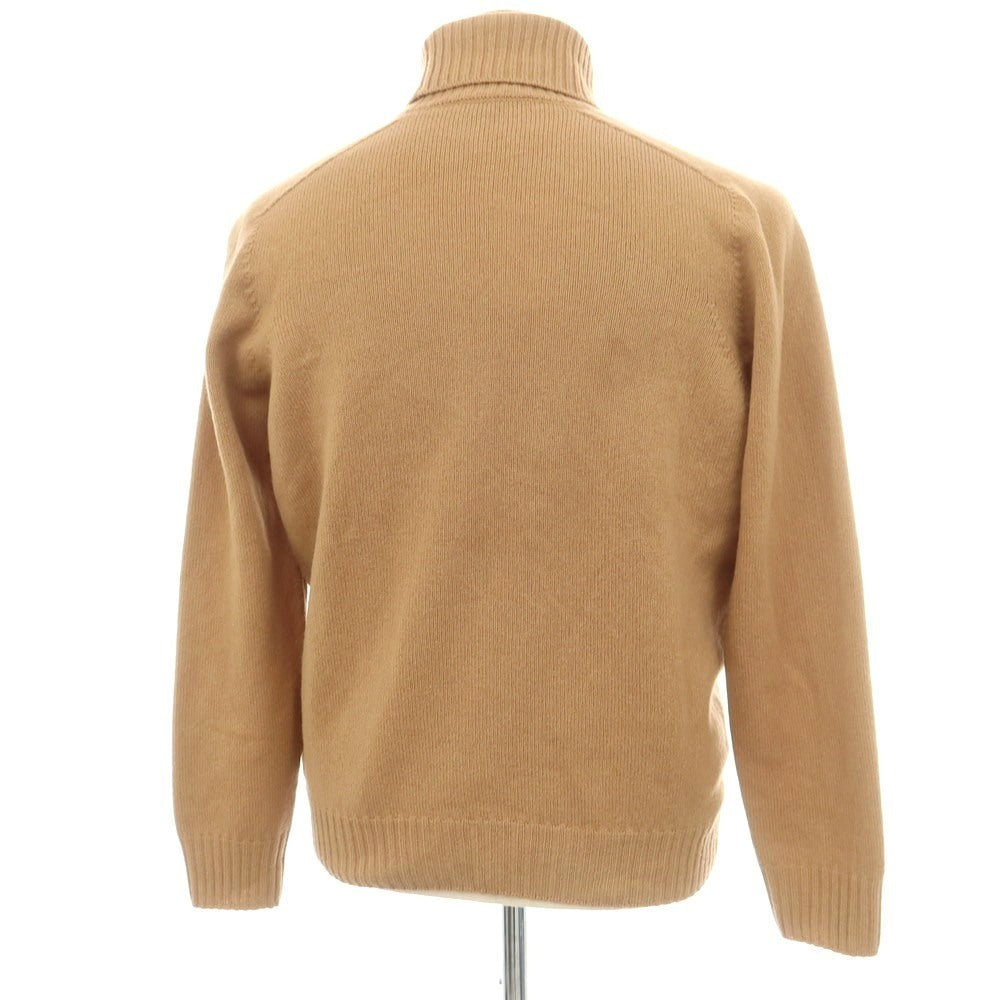 【中古】グランサッソ GRAN SASSO ウール タートルネック プルオーバーニット ベージュブラウン【 48 】【 状態ランクC 】【 メンズ 】