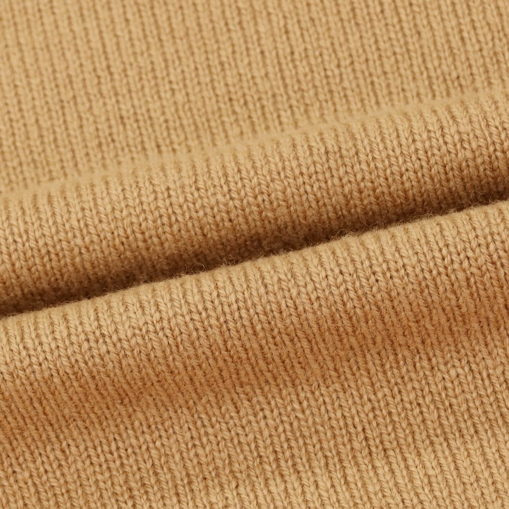 【中古】グランサッソ GRAN SASSO ウール タートルネック プルオーバーニット ベージュブラウン【 48 】【 状態ランクC 】【 メンズ 】