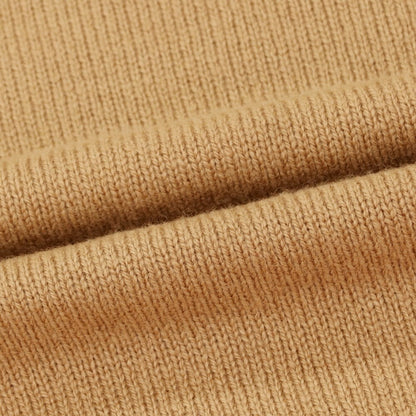 【中古】グランサッソ GRAN SASSO ウール タートルネック プルオーバーニット ベージュブラウン【 48 】【 状態ランクC 】【 メンズ 】