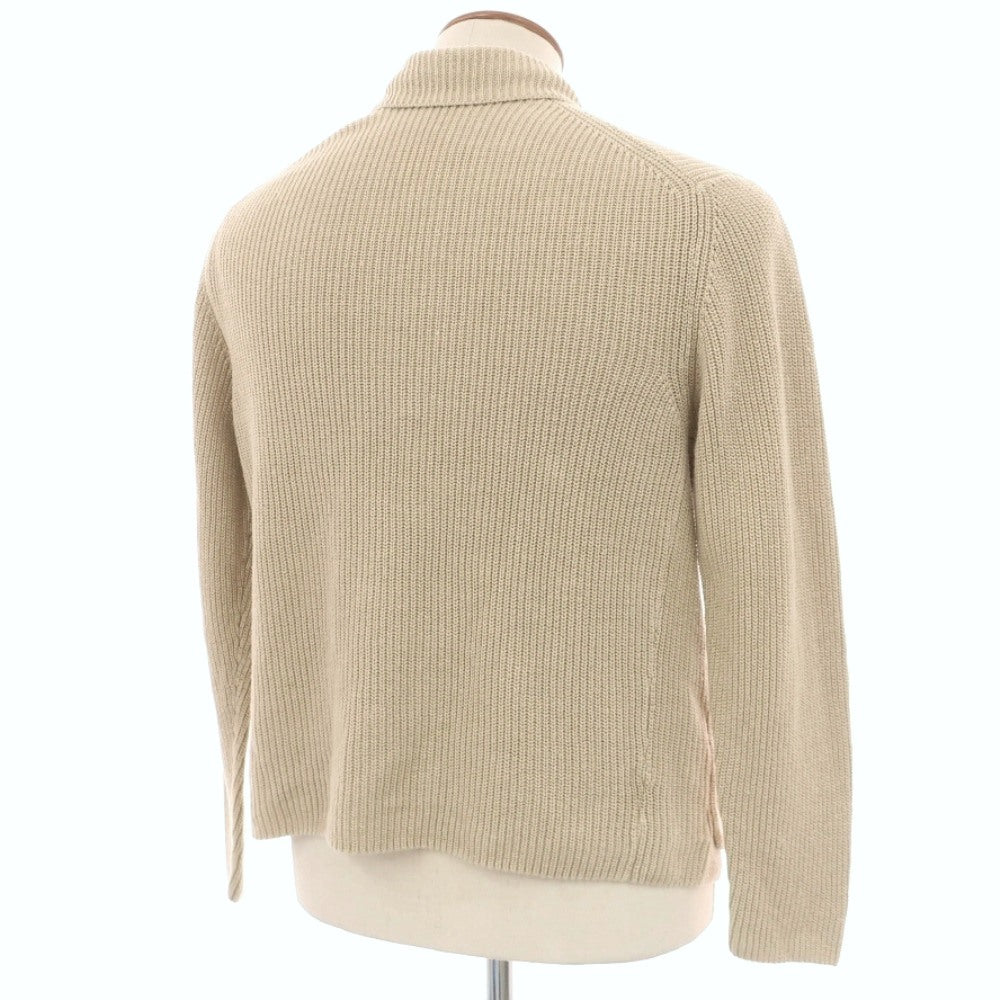【中古】ザノーネ ZANONE リネンコットン ジャケット型 カーディガン ベージュ【サイズ46】【 状態ランクB 】【 メンズ 】