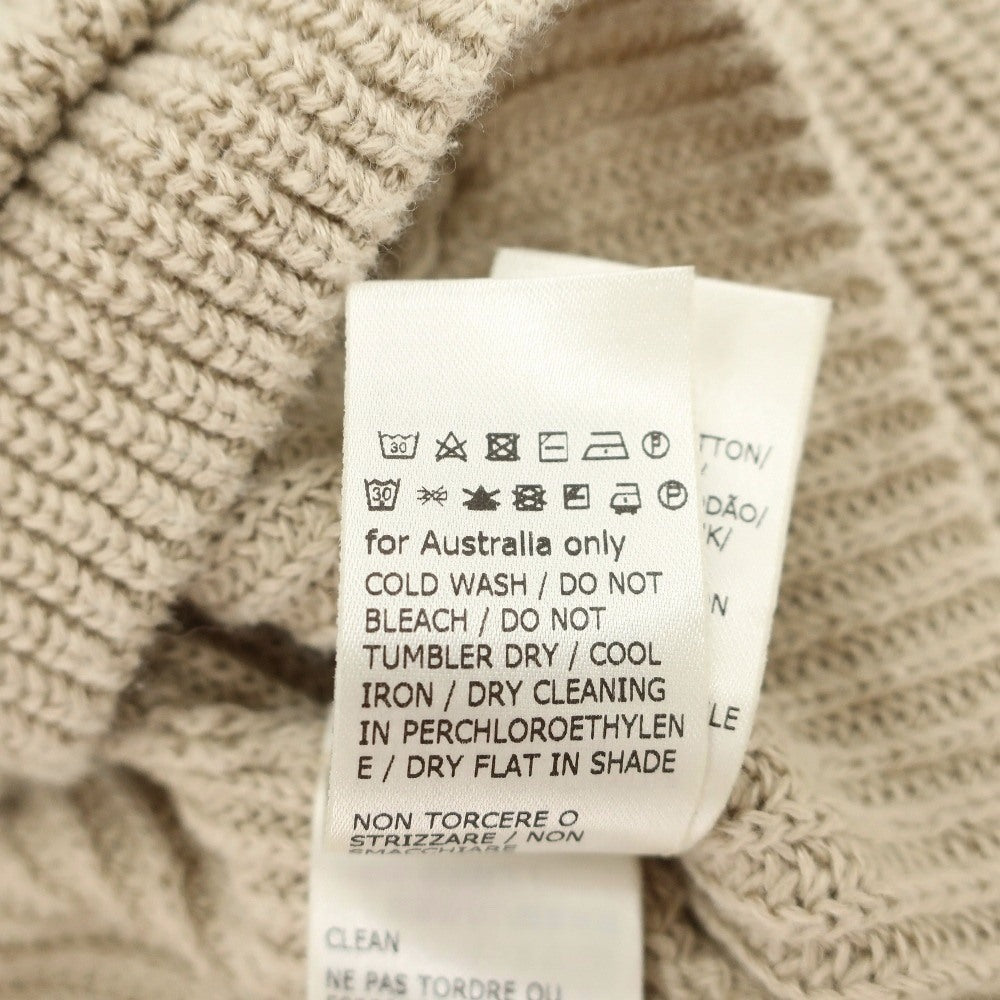 【中古】ザノーネ ZANONE リネンコットン ジャケット型 カーディガン ベージュ【サイズ46】【 状態ランクB 】【 メンズ 】