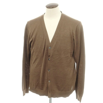 【中古】スローン SLOANE ハイゲージ シルク カーディガン カーキブラウン【 5 】【 状態ランクC 】【 メンズ 】