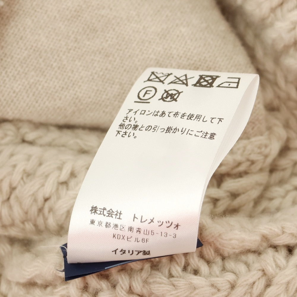 【中古】フェデーリ FEDELI TOMORROWLAND別注 ローゲージ スタンドカラー カーディガン グレージュ【 48 】【 状態ランクC 】【 メンズ 】