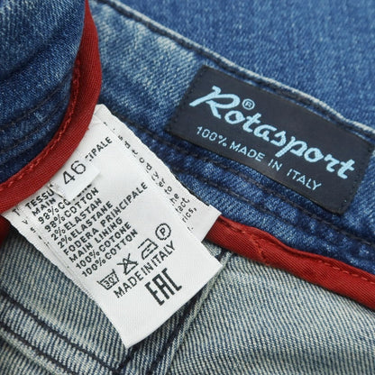 【中古】ロータスポーツ ROTA SPORTS ストレッチ デニムパンツ ブルー【 46 】【 状態ランクC 】【 メンズ 】