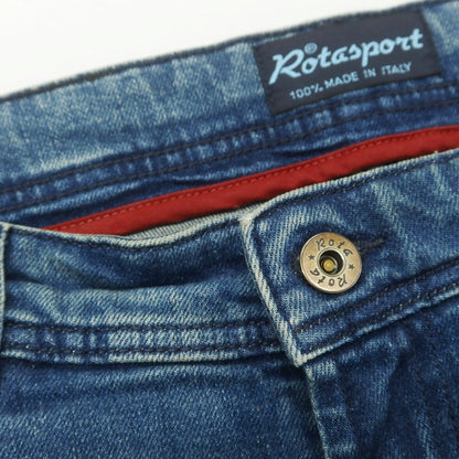 【中古】ロータスポーツ ROTA SPORTS ストレッチ デニムパンツ ブルー【サイズ48】【 状態ランクC 】【 メンズ 】 [CPD]