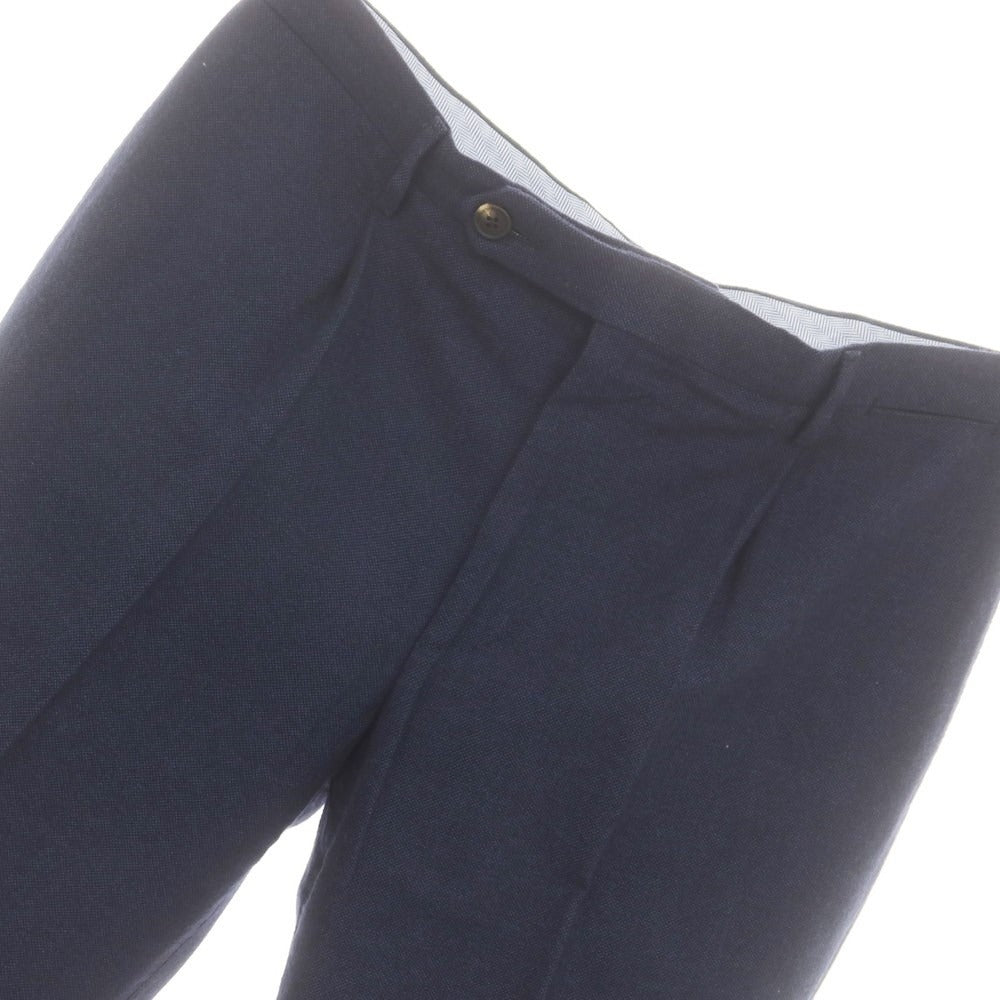 【中古】ロータ ROTA ウールコットン ドレススラックスパンツ ネイビー【 48 】【 状態ランクB 】【 メンズ 】