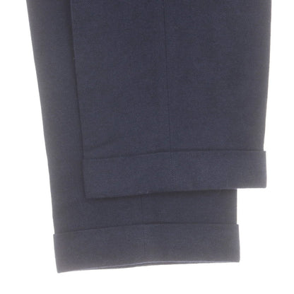 【中古】ロータ ROTA ウールコットン ドレススラックスパンツ ネイビー【 48 】【 状態ランクB 】【 メンズ 】