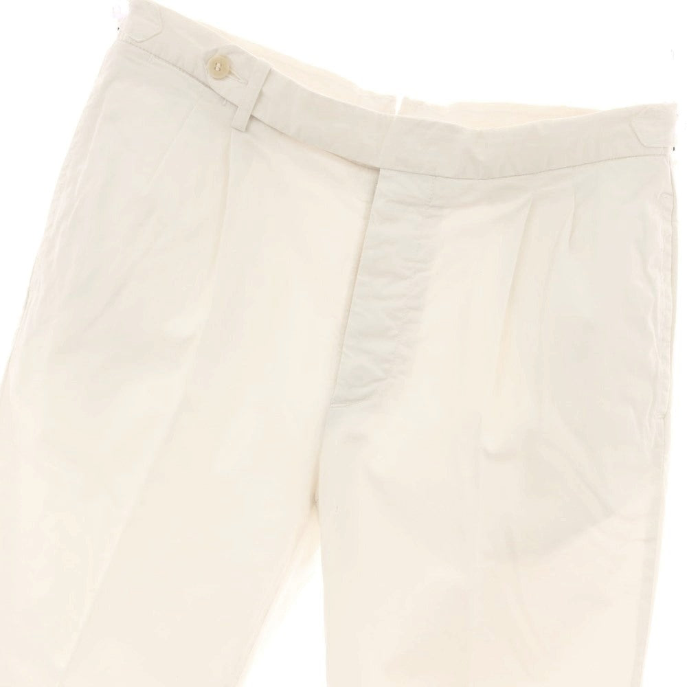 【中古】ロータスポーツ ROTA SPORTS ストレッチ コットン カジュアルスラックスパンツ ホワイト【サイズ32/48】【 状態ランクC 】【 メンズ 】