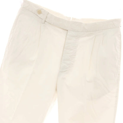 【中古】ロータスポーツ ROTA SPORTS ストレッチ コットン カジュアルスラックスパンツ ホワイト【サイズ32/48】【 状態ランクC 】【 メンズ 】