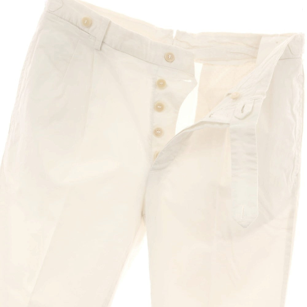 【中古】ロータスポーツ ROTA SPORTS ストレッチ コットン カジュアルスラックスパンツ ホワイト【サイズ32/48】【 状態ランクC 】【 メンズ 】