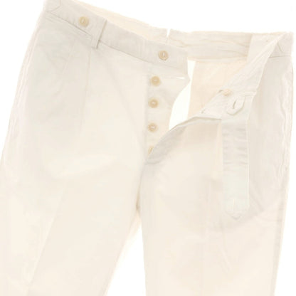 【中古】ロータスポーツ ROTA SPORTS ストレッチ コットン カジュアルスラックスパンツ ホワイト【サイズ32/48】【 状態ランクC 】【 メンズ 】