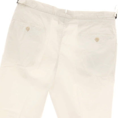 【中古】ロータスポーツ ROTA SPORTS ストレッチ コットン カジュアルスラックスパンツ ホワイト【サイズ32/48】【 状態ランクC 】【 メンズ 】