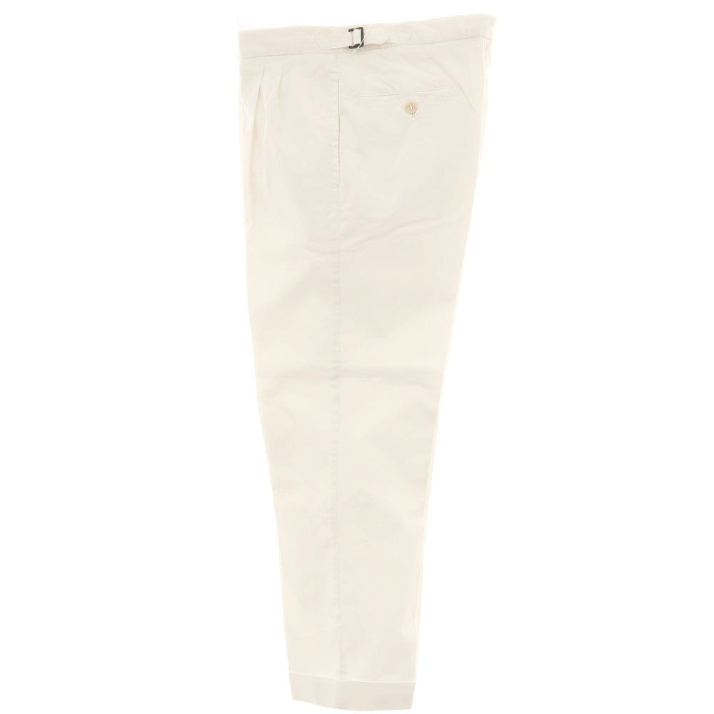 【中古】ロータスポーツ ROTA SPORTS ストレッチ コットン カジュアルスラックスパンツ ホワイト【サイズ32/48】【 状態ランクC 】【 メンズ 】