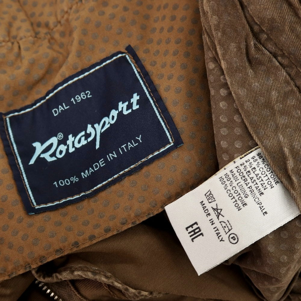 【中古】ロータスポーツ ROTA SPORTS ストレッチ コットン カジュアルスラックスパンツ ブラウン【サイズ48】【 状態ランクC 】【 メンズ 】