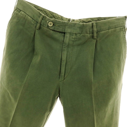 【中古】ロータスポーツ ROTA SPORTS コットンカシミヤ カジュアルスラックスパンツ オリーブグリーン【サイズ50】【 状態ランクC 】【 メンズ 】