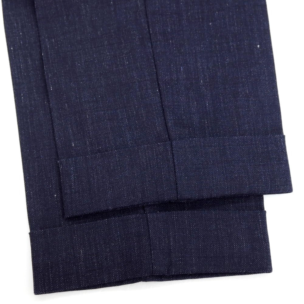 【中古】ロータスポーツ ROTA SPORTS ストレッチ ウールリネンコットン イージースラックスパンツ ネイビー【サイズ48】【 状態ランクB 】【 メンズ 】