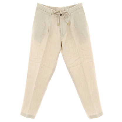 【中古】デヴォレ インチピット DEVORE Incipit リネンコットン イージースラックスパンツ ベージュ【サイズ48】【 状態ランクC 】【 メンズ 】