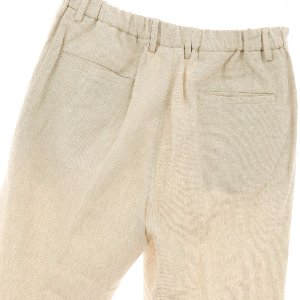 【中古】デヴォレ インチピット DEVORE Incipit リネンコットン イージースラックスパンツ ベージュ【サイズ48】【 状態ランクC 】【 メンズ 】