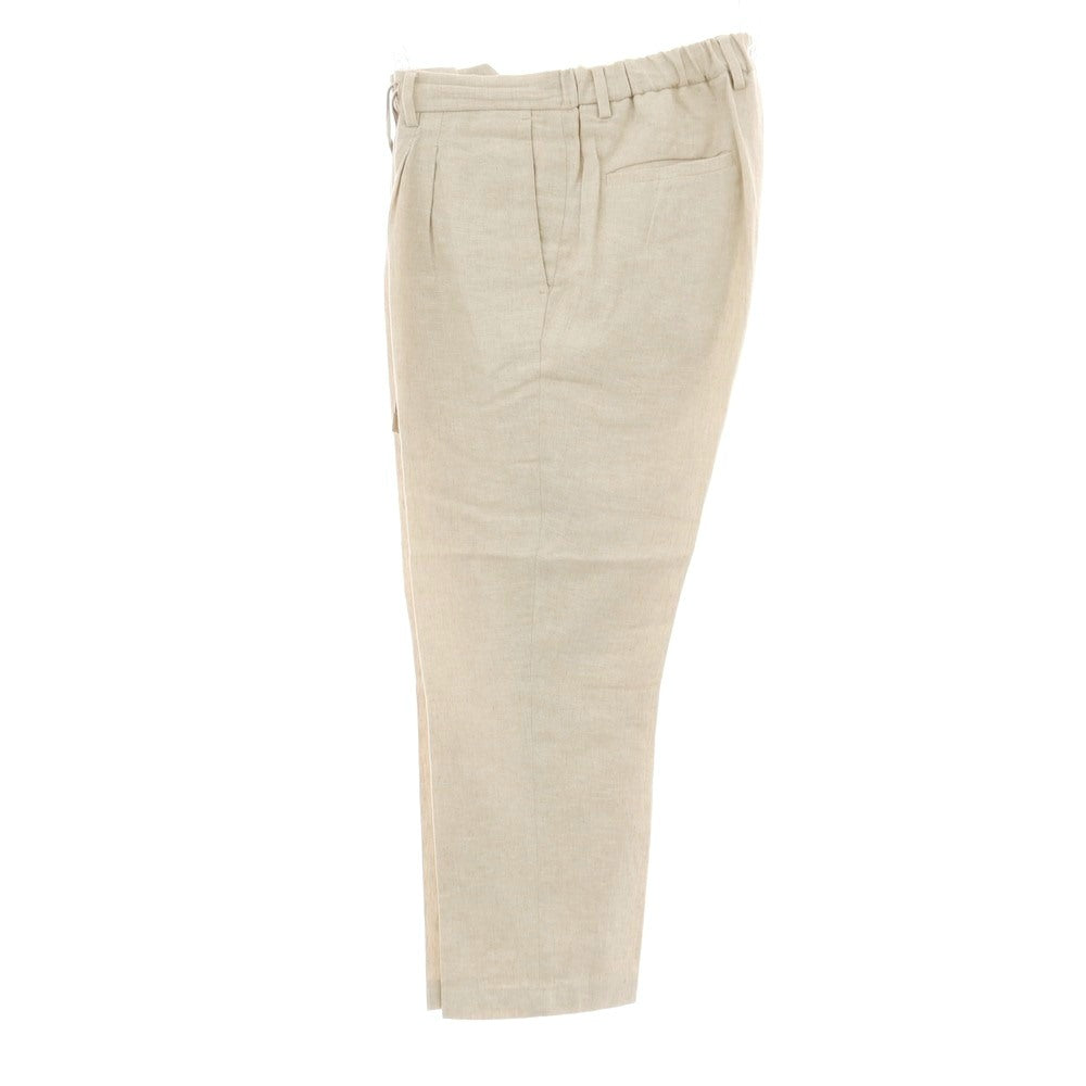 【中古】デヴォレ インチピット DEVORE Incipit リネンコットン イージースラックスパンツ ベージュ【サイズ48】【 状態ランクC 】【 メンズ 】