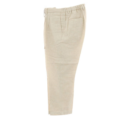 【中古】デヴォレ インチピット DEVORE Incipit リネンコットン イージースラックスパンツ ベージュ【サイズ48】【 状態ランクC 】【 メンズ 】