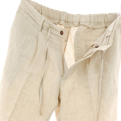 【中古】デヴォレ インチピット DEVORE Incipit リネンコットン イージースラックスパンツ ベージュ【サイズ48】【 状態ランクC 】【 メンズ 】