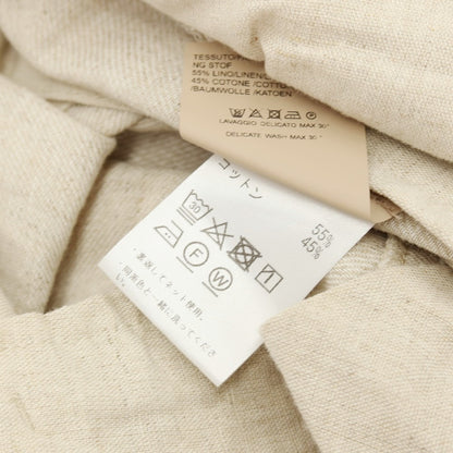 【中古】デヴォレ インチピット DEVORE Incipit リネンコットン イージースラックスパンツ ベージュ【サイズ48】【 状態ランクC 】【 メンズ 】