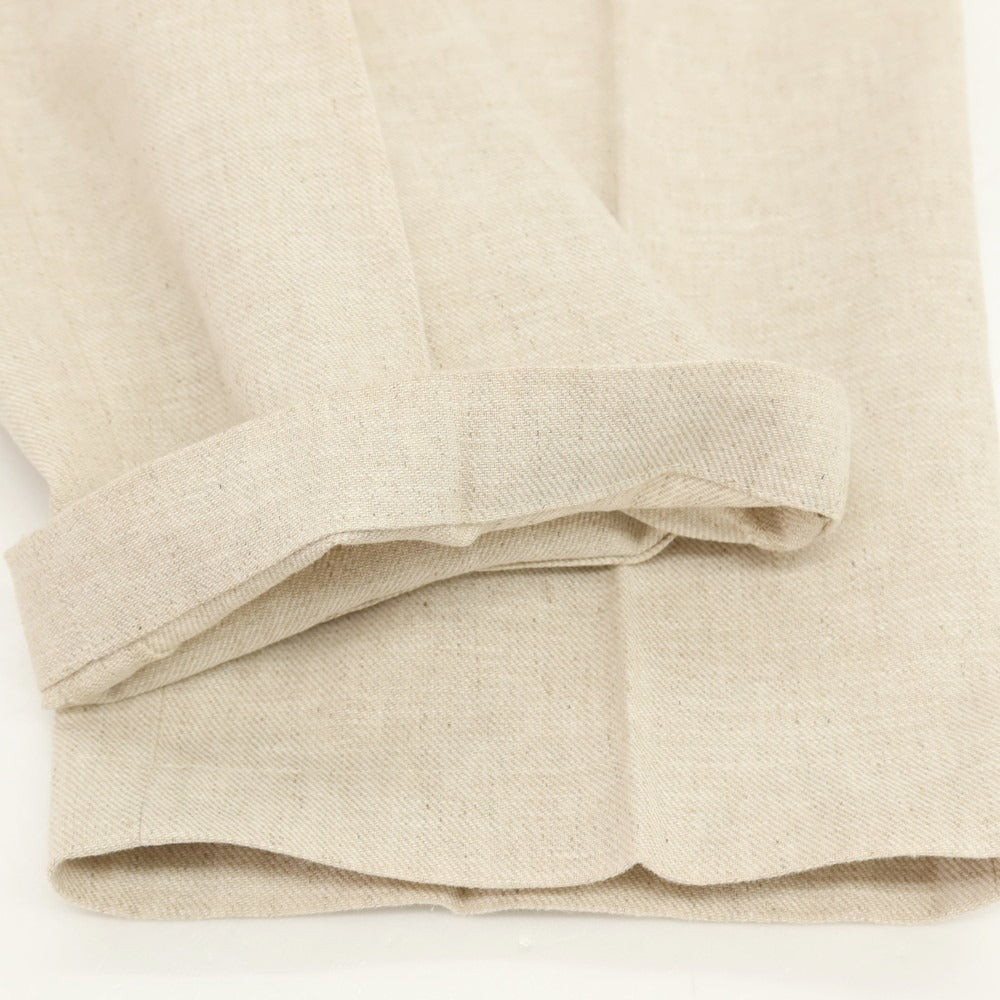 【中古】デヴォレ インチピット DEVORE Incipit リネンコットン イージースラックスパンツ ベージュ【サイズ48】【 状態ランクC 】【 メンズ 】