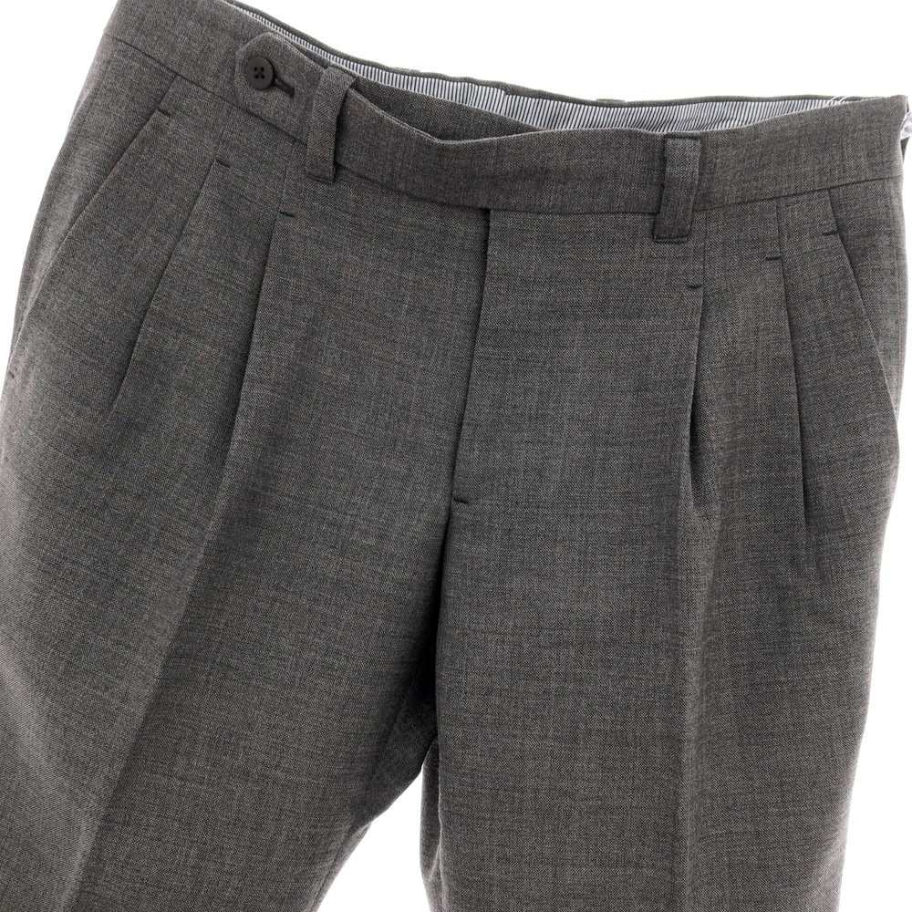 【中古】イガラシトラウザーズ 五十嵐 IGARASHI TROUSERS BEAMS F別注 ウール ドレススラックスパンツ グレー【サイズ48】【 状態ランクB 】【 メンズ 】