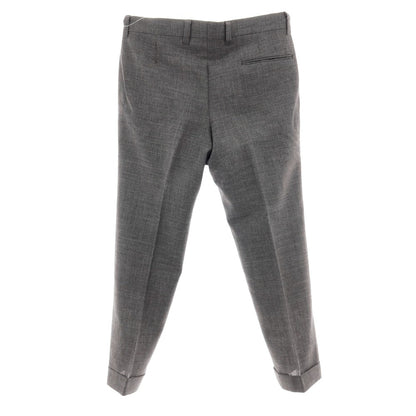 【中古】イガラシトラウザーズ 五十嵐 IGARASHI TROUSERS BEAMS F別注 ウール ドレススラックスパンツ グレー【サイズ48】【 状態ランクB 】【 メンズ 】