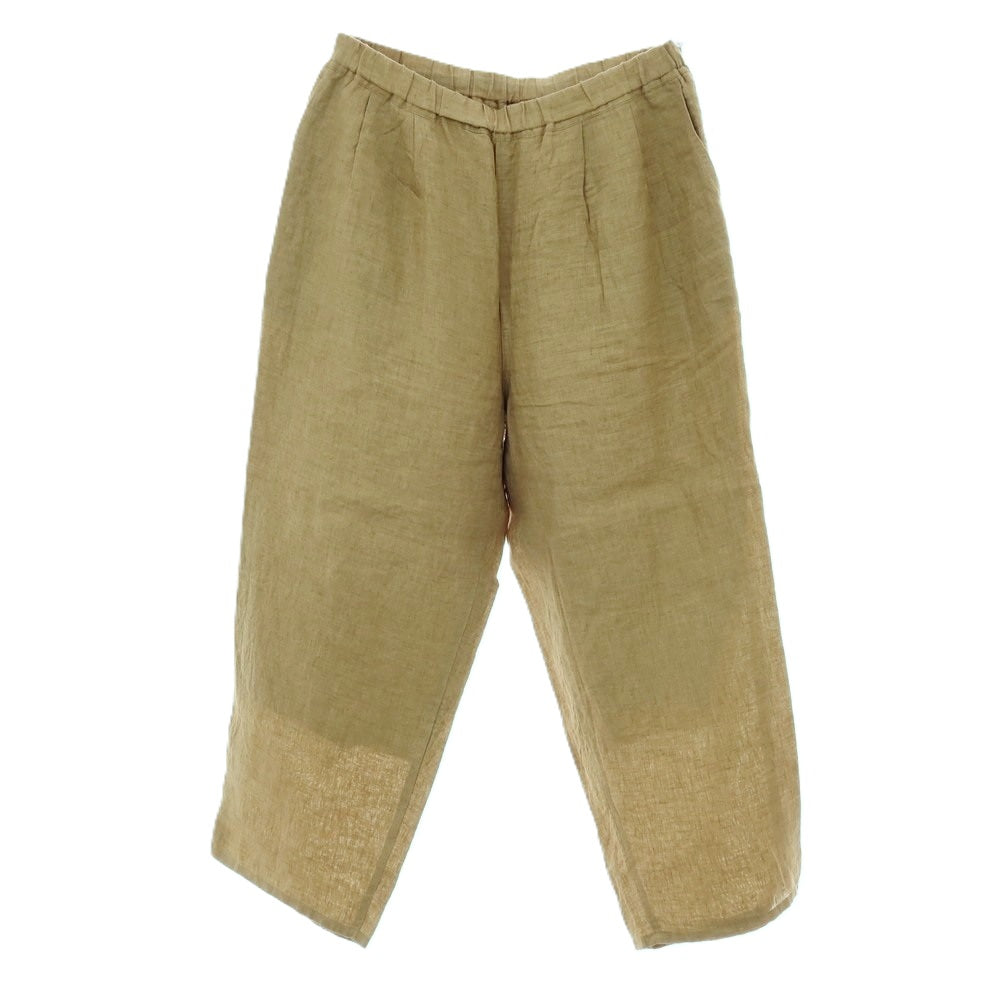 【中古】イレーヴ YLEVE リネン イージーパンツ カーキオリーブ【サイズ4】【 状態ランクB 】【 メンズ 】