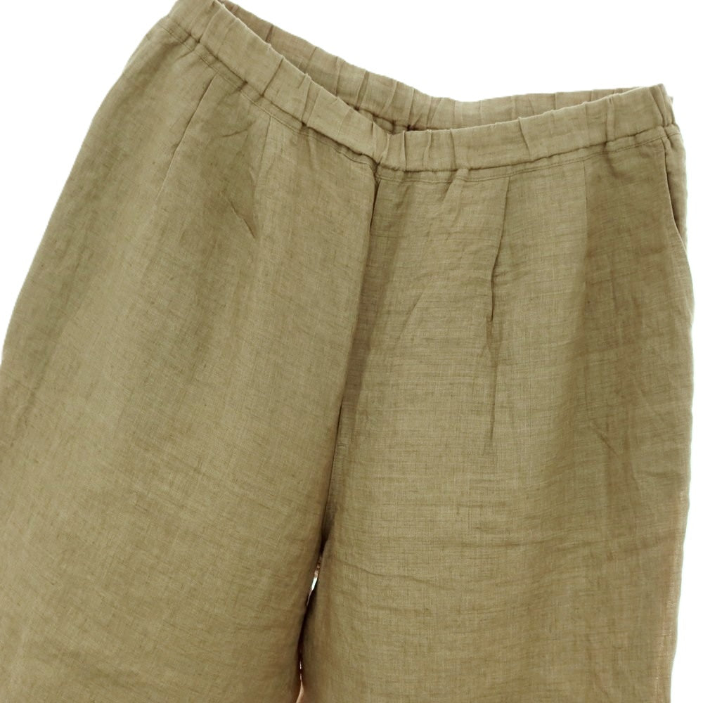 【中古】イレーヴ YLEVE リネン イージーパンツ カーキオリーブ【サイズ4】【 状態ランクB 】【 メンズ 】